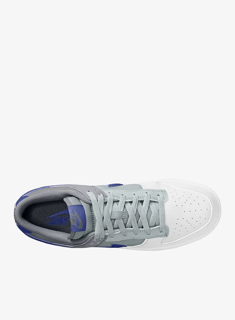 Nike WHITE/DEEP ROYAL-PURE PLATINUM-WOLF GREY Dunk Low Retro for Men | Best Price UAE